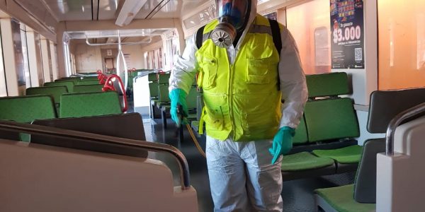 Higienización de trenes de pasajeros