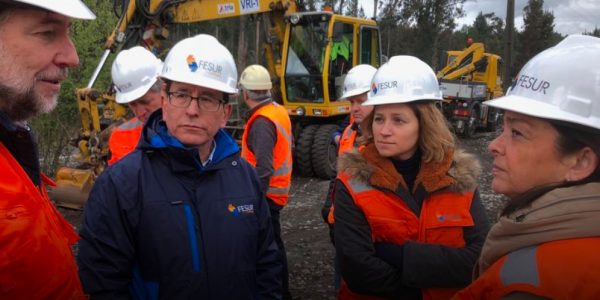 Presidente de EFE visitó obras en Concepción y detalló programa Chile sobre Rieles en el Biobío