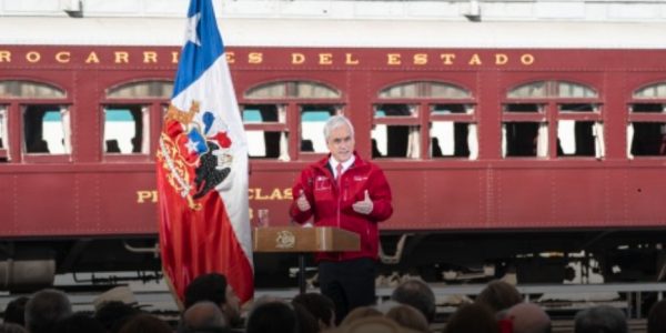 Presidente Piñera anunció plan Chile sobre Rieles que considera una inversión que supera los 5 mil millones de dólares al 2027