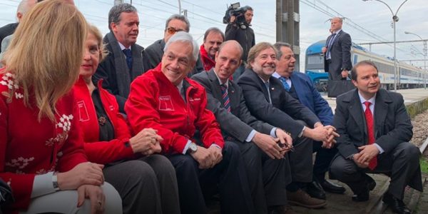 Presidente Sebastián Piñera anuncia nuevo servicio de trenes que unirá Chillán y Santiago en 3 horas y 40 minutos