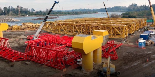 Reconstrucción del puente Toltén ya tiene más de un 60% de avance