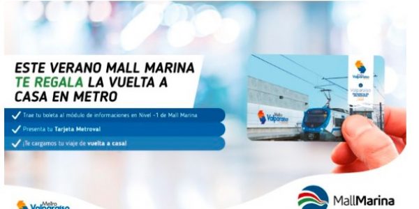 Metro de Valparaíso y Mall Marina firman alianza que regalará viajes