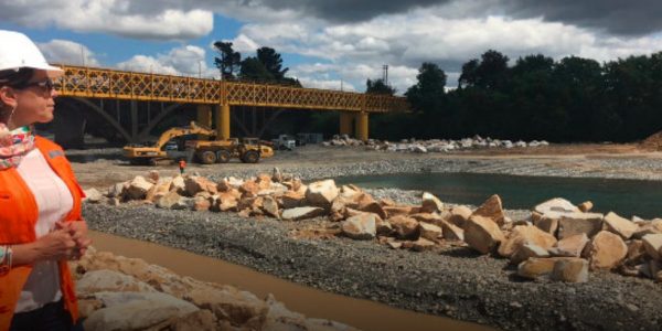 Gerente General de Grupo EFE visitó Región de la Araucanía para supervisar obras en el río Toltén