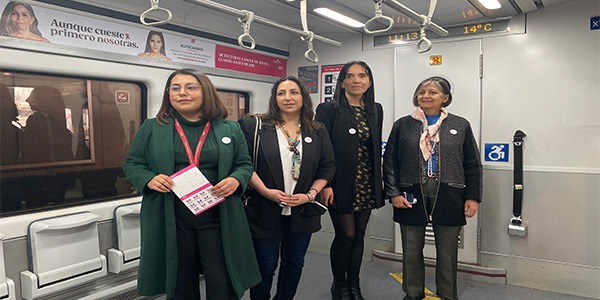 EFE y FALP promueven la detección precoz del cáncer de mama, con campaña en tren y estaciones