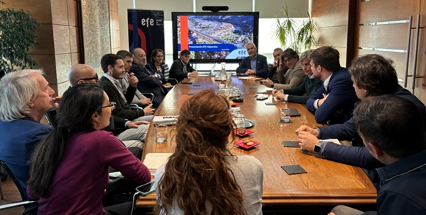 Misión empresarial italiana se reunión con EFE para conocer proyectos de desarrollo ferroviario en la región
